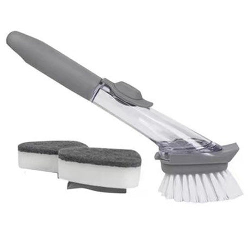 Soap Dispensing Dishwashing Brush Set