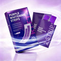 Purple Teeth Whitening Strips for Stain Removal and Brightening