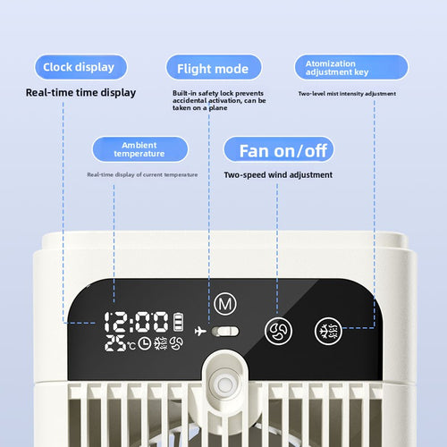 Humidifying air cooler fan